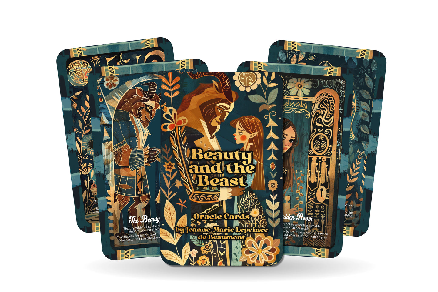 Beauty and the Beast - 22 Oracle Cards - Embrace Transformation Through Love and Courage