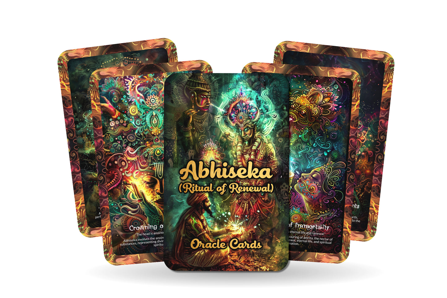 Abhiseka (Ritual of Renewal) Oracle Cards - A unique spiritual journey - Embracing the sacred cleansing of mind, body, and soul