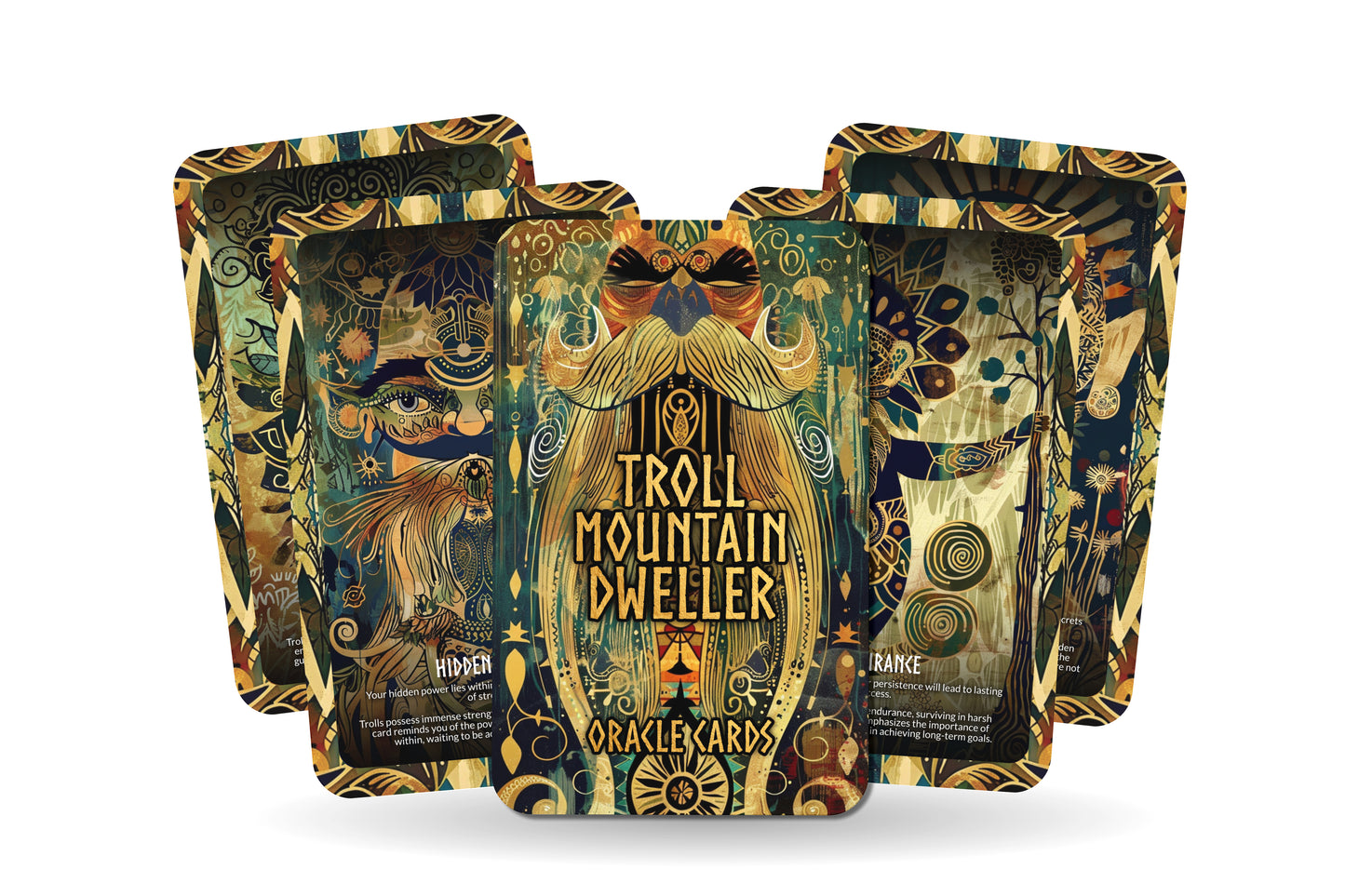 Troll - Mountain Dweller Oracle Deck Cards - Exploring the wisdom and solitude of mountainous terrains