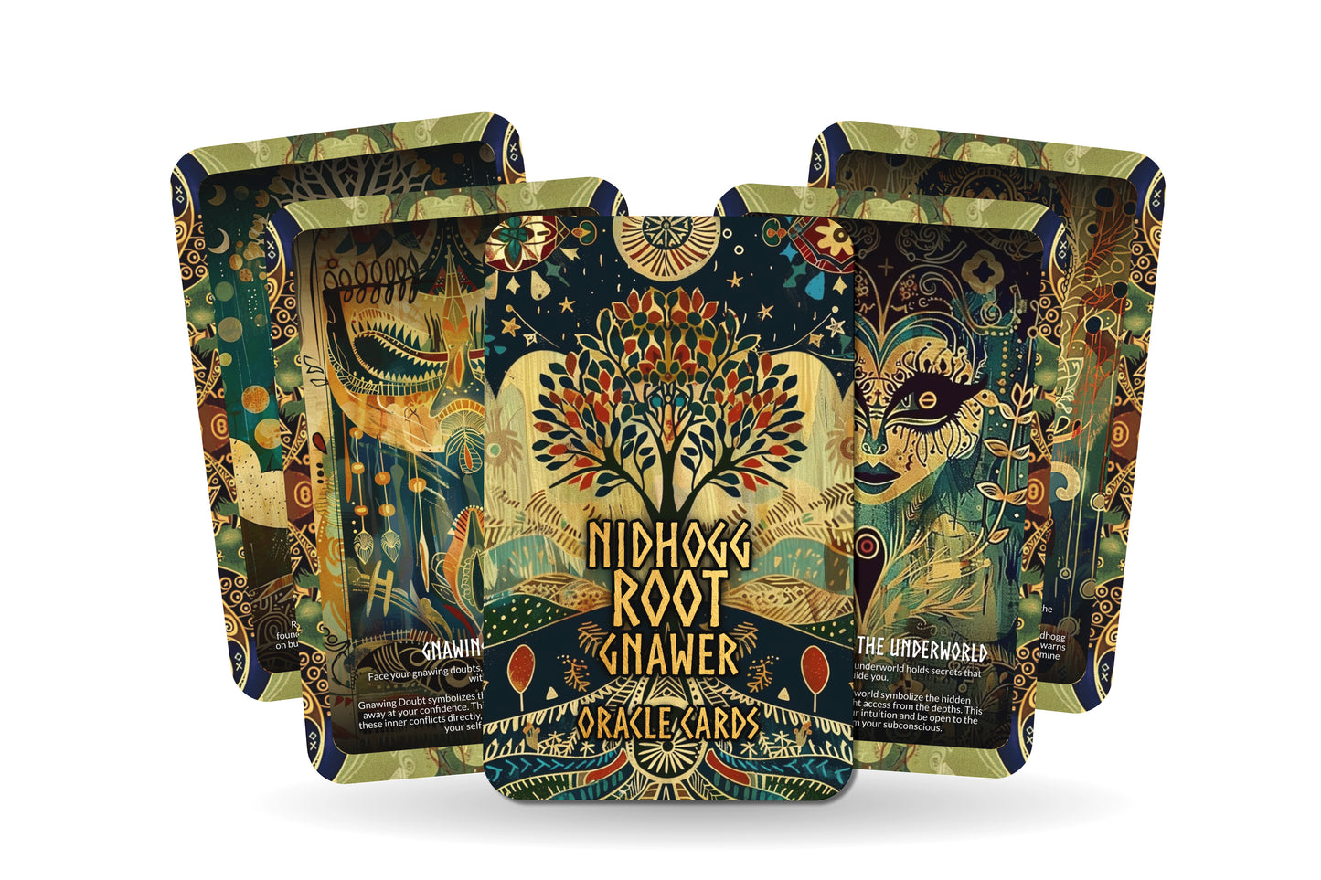 Nidhogg - Root Gnawer Oracle Deck Cards - Delving into the depths to confront and understand the roots of issues