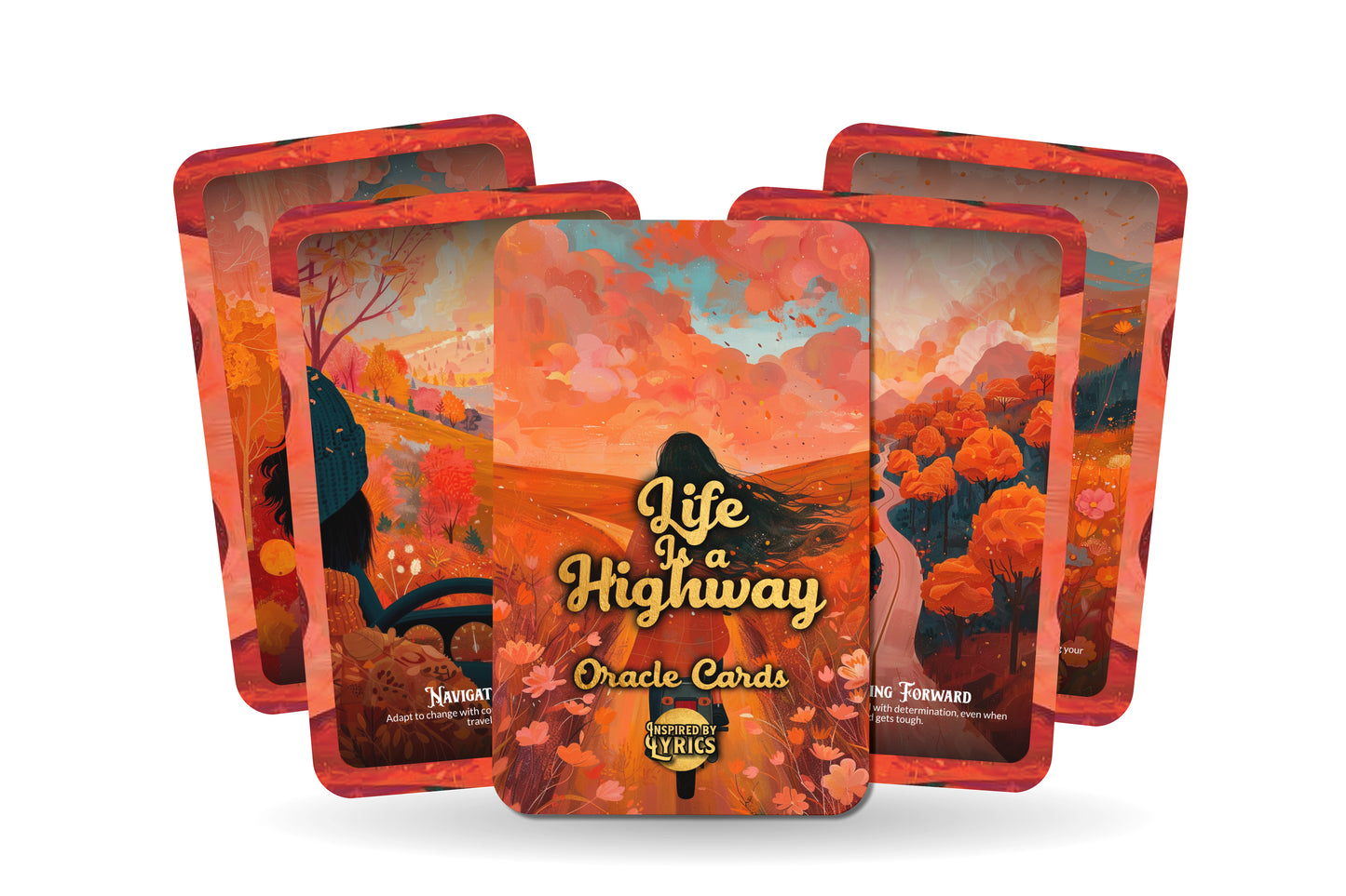 Life Is a Highway Oracle Cards - A unique spiritual journey - Inspired by Lyrics - Mindfulness cards