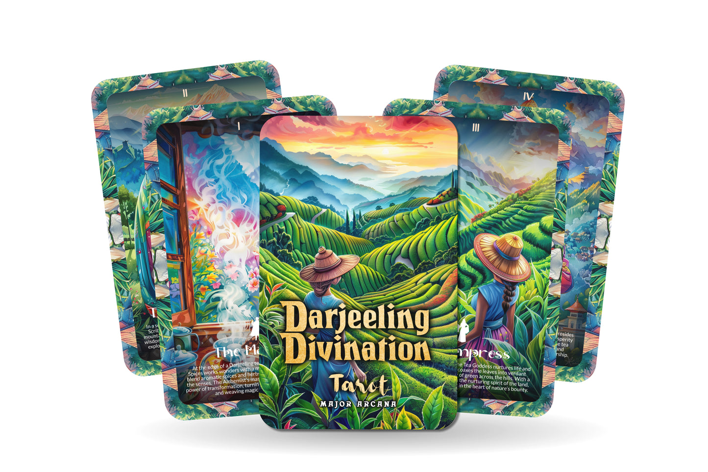 The Darjeeling Divination Tarot - 22 Major Arcana - A unique spiritual journey - Brewing wisdom and insight from the serene hills of Darjeeling.