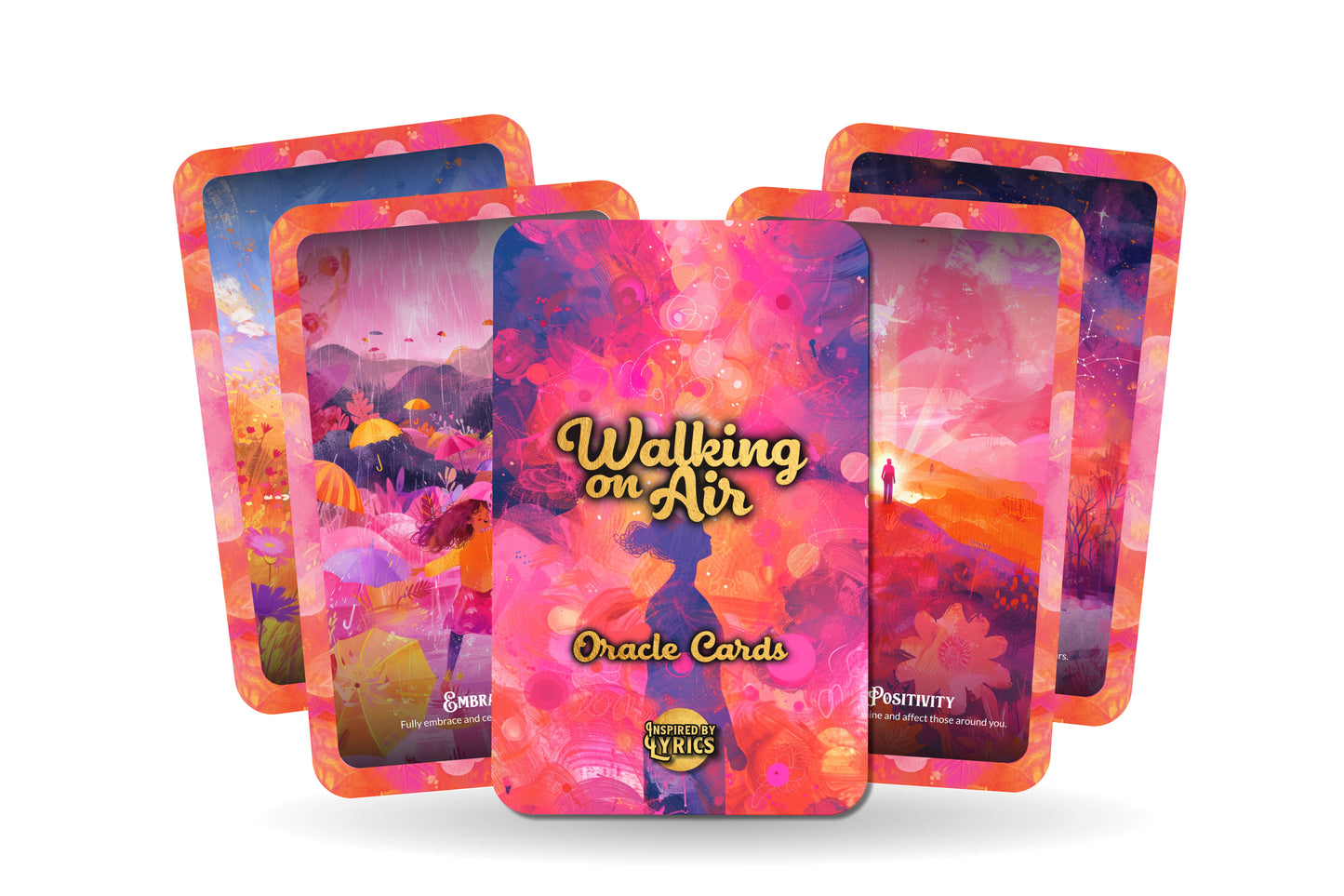 Walking on Air Oracle Cards - A unique spiritual journey - Inspired by Lyrics - Mindfulness cards