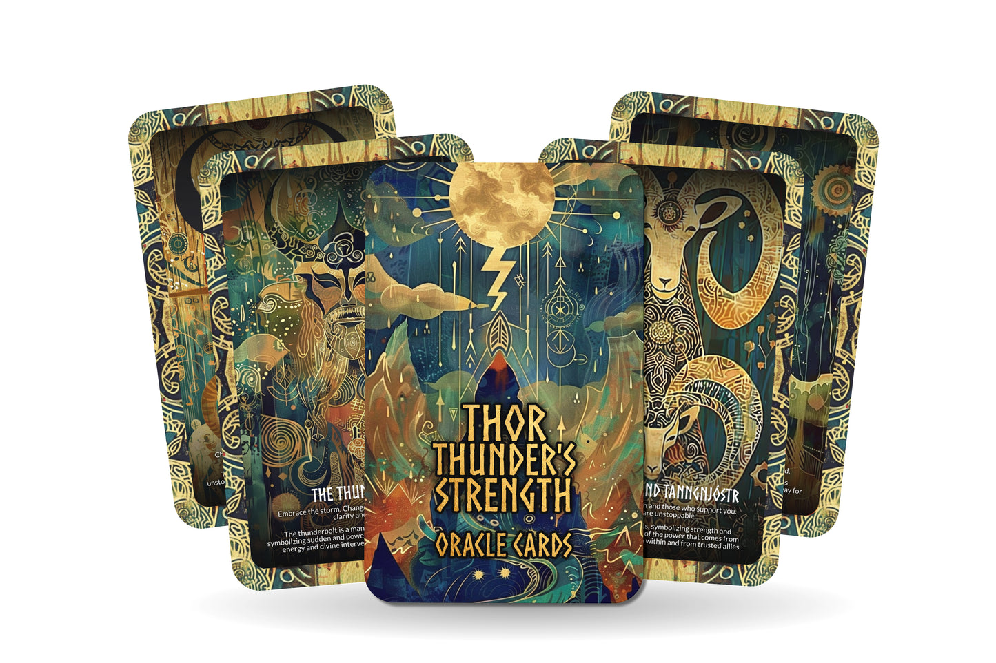 Thor - Thunder's Strength Oracle Deck Cards - Harnessing the formidable power of thunder and resilience