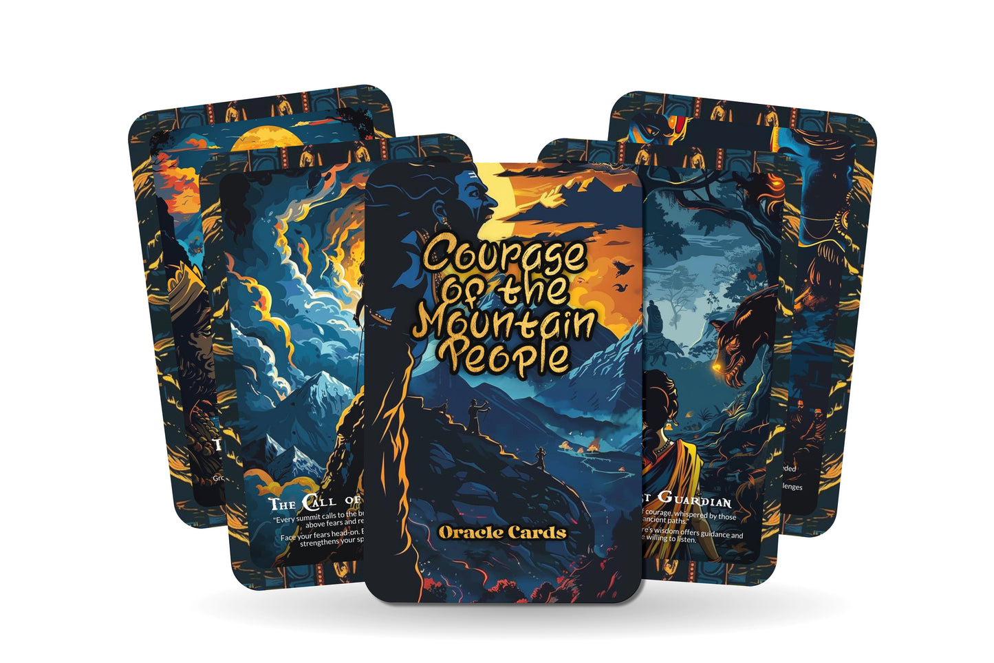 Courage of the Mountain People Oracle Cards – 22 Cards Resilience Deck for Strength & Inner Power