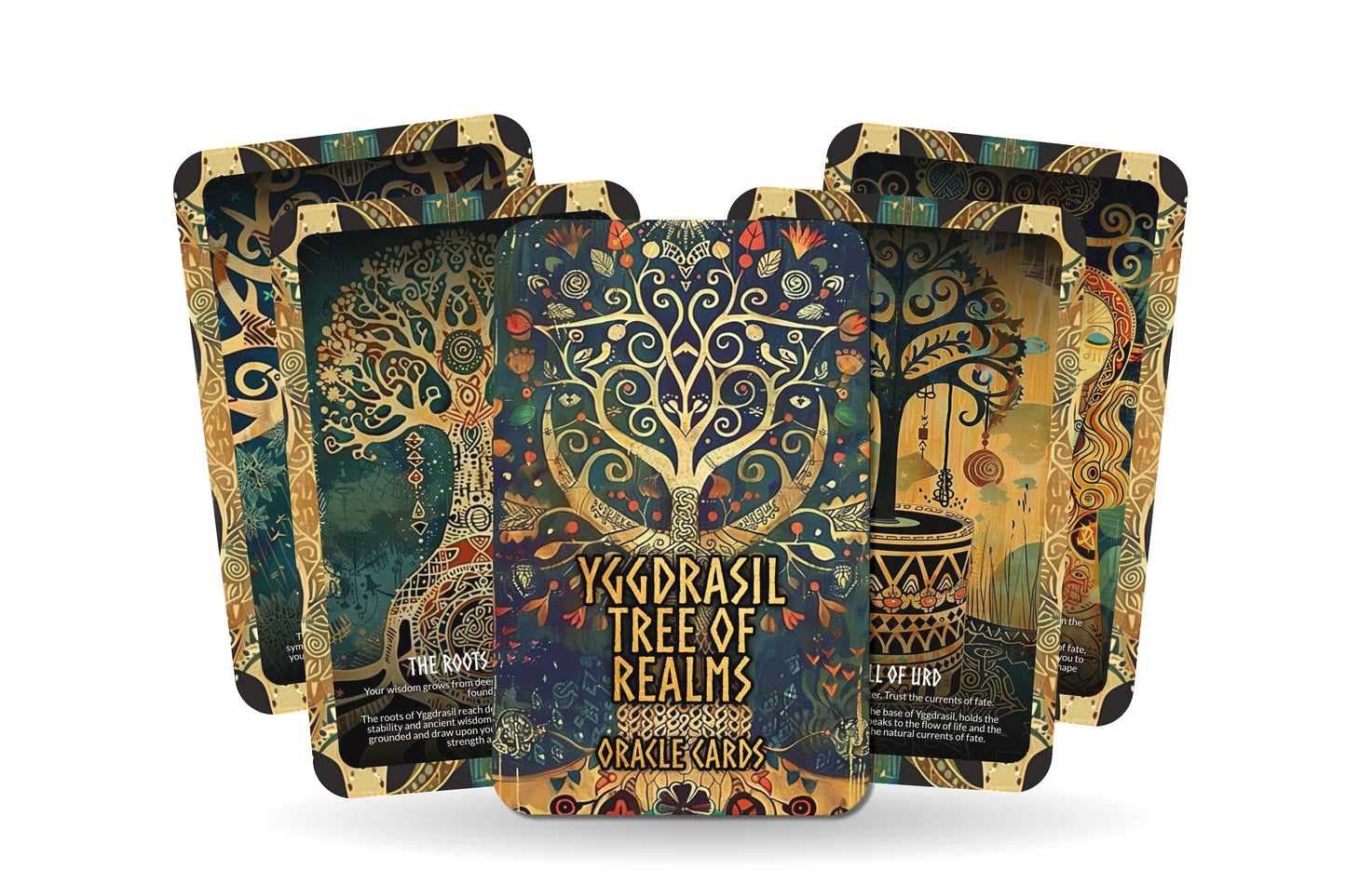 Yggdrasil - Tree of Realms Oracle Deck Cards - Connecting the spiritual dimensions and fostering universal understanding