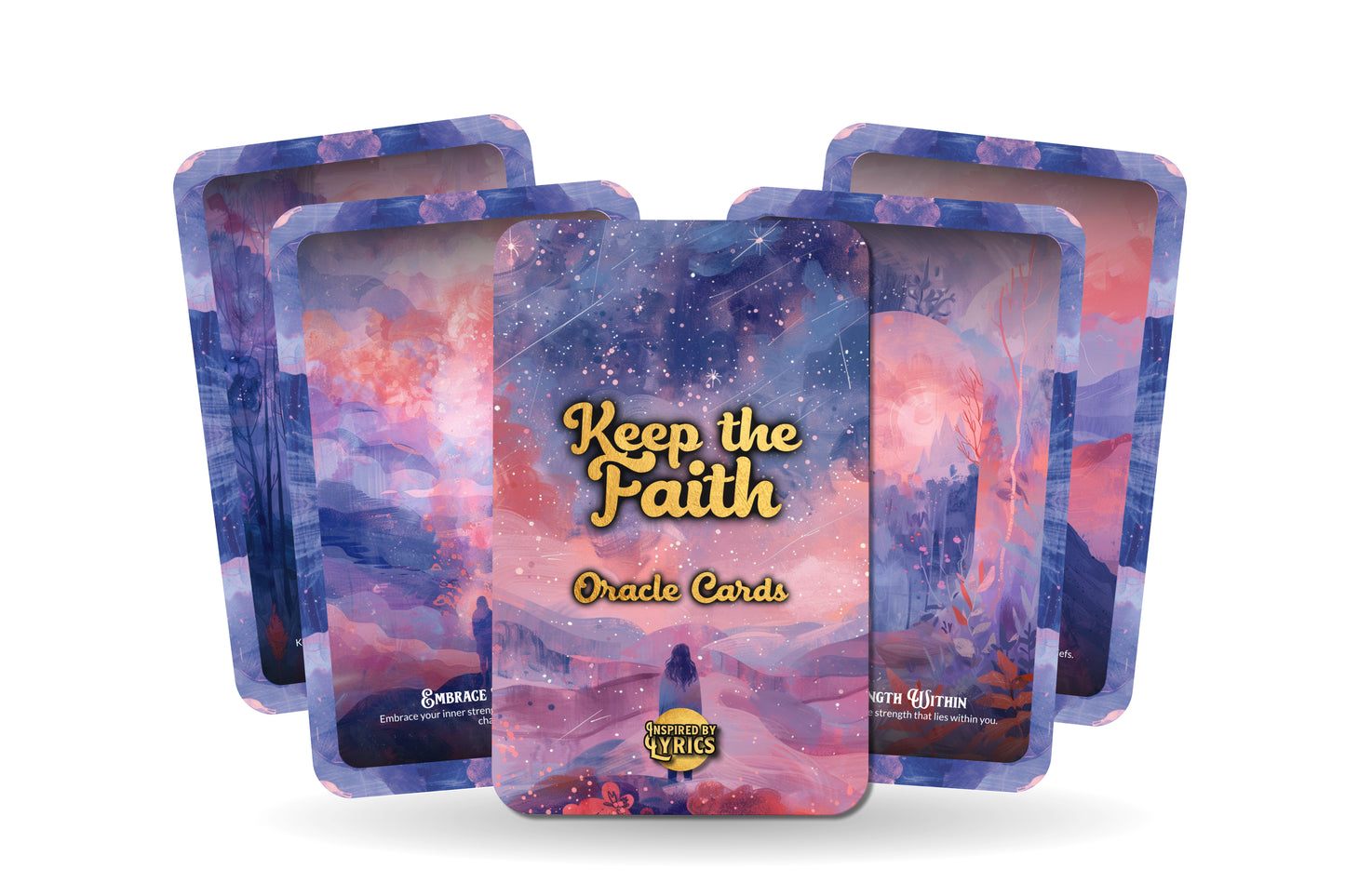 Keep the Faith Oracle Cards - A unique spiritual journey - Inspired by Lyrics - Mindfulness cards