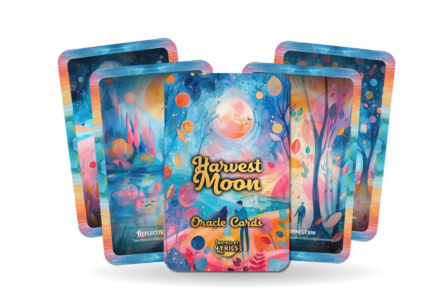 Harvest Moon Oracle Cards - A unique spiritual journey - Inspired by Lyrics - Mindfulness cards