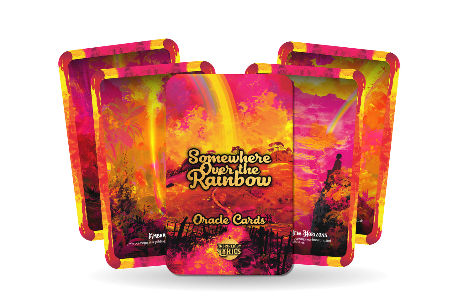 Somewhere Over the Rainbow - Oracle Cards - A unique spiritual journey - Inspired by Lyrics - Mindfulness cards