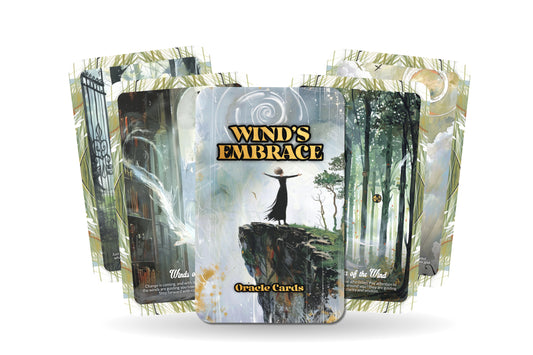 Wind’s Embrace Oracle - 22 Oracle Cards - Flow With Change and the Breath of Life