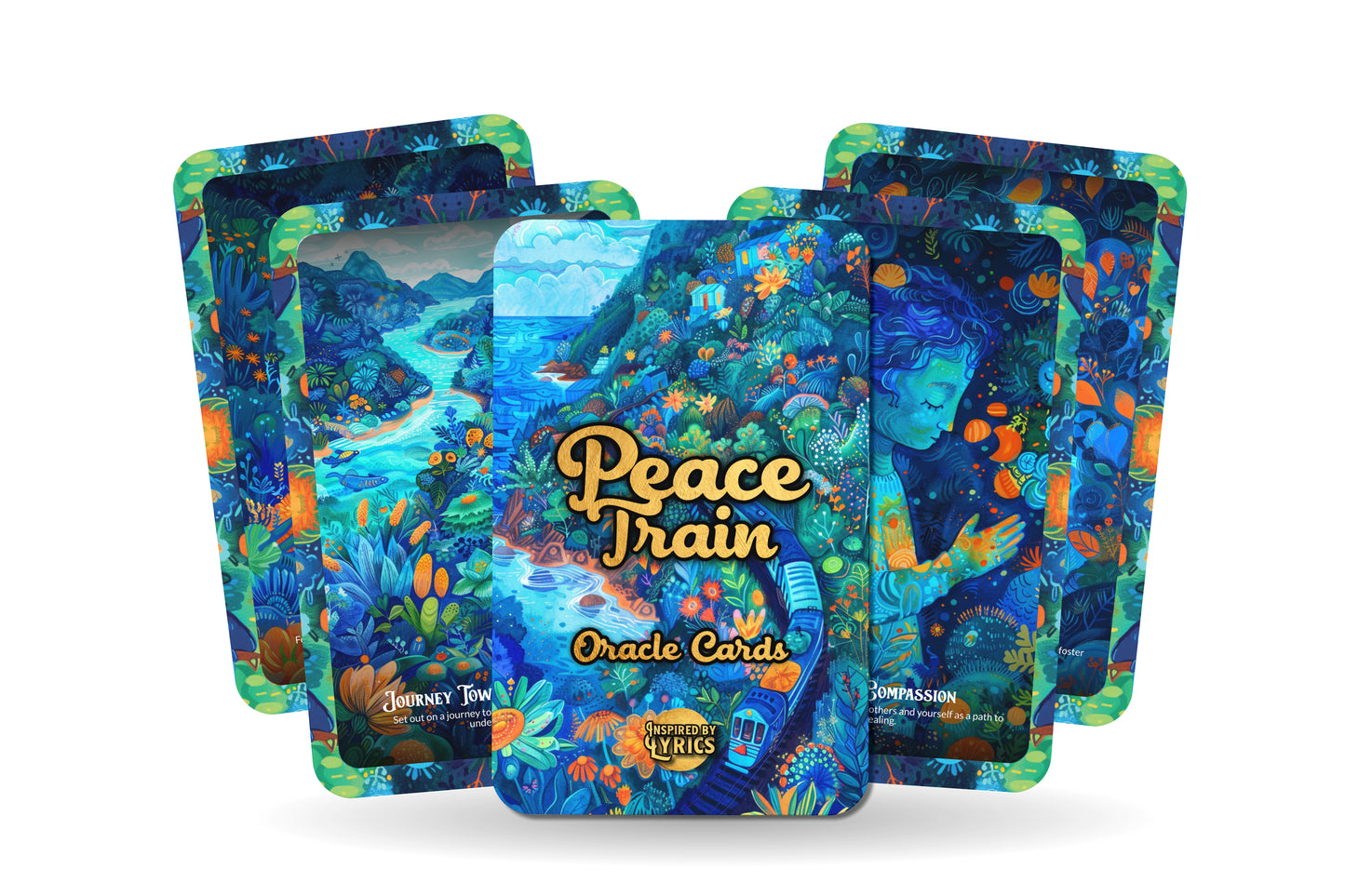 Peace Train - Oracle Cards - A unique spiritual journey - Inspired by Lyrics - Mindfulness cards