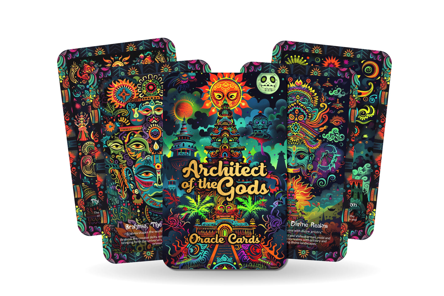 Architect of the Gods Oracle Cards - 22 Oracle Cards - Embracing the divine architecture of creation and the cosmos.