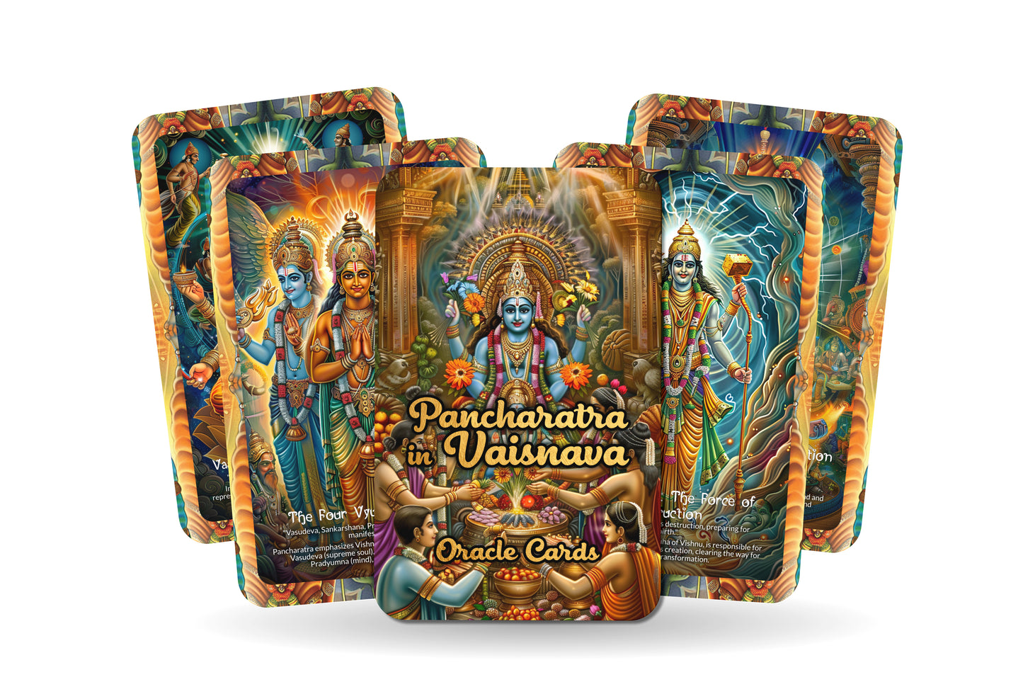 Pancharatra in Vaisnava Oracle Cards - 22 Oracle Cards - Embodying the wisdom of the Pancharatra texts in Vaisnava tradition.