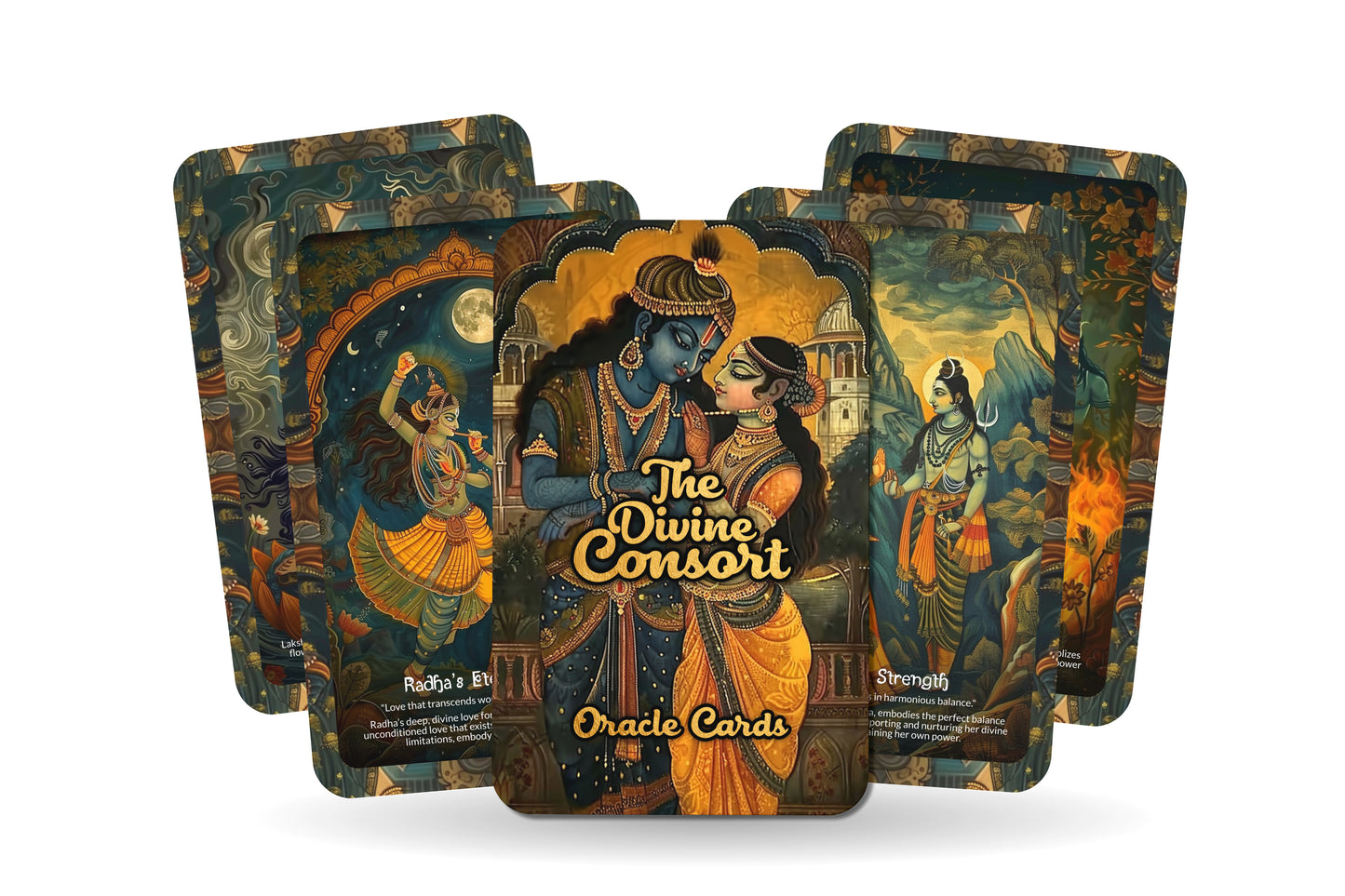 The Divine Consort Oracle Cards - 22 Oracle Cards - Embodying the power of divine partnerships and sacred union.