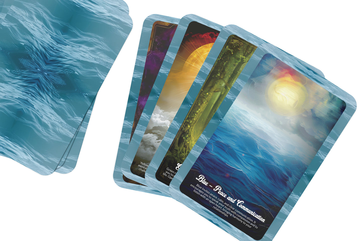 The Language of Colour Oracle - 22 Oracle Cards - Align With Vibrational Healing and Energy