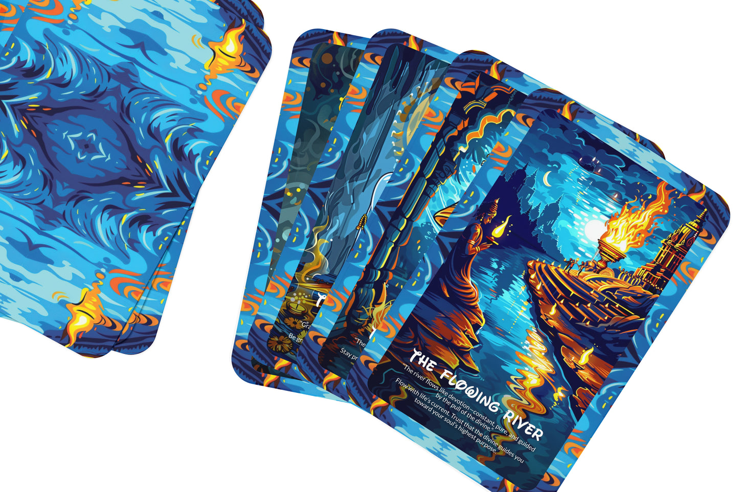 Divine Aarti Oracle Cards – 22 Cards Hindu Ritual Deck for Devotional Practices & Spiritual Connection