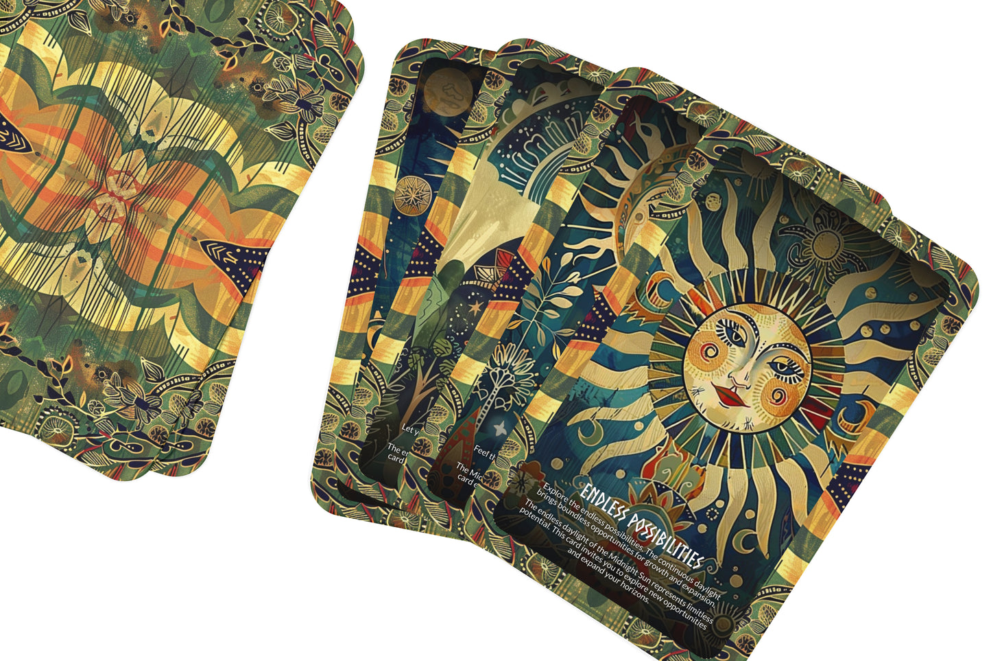 Midnight Sun - Endless Daylight Oracle Deck Cards - Reveling in the light of endless possibilities