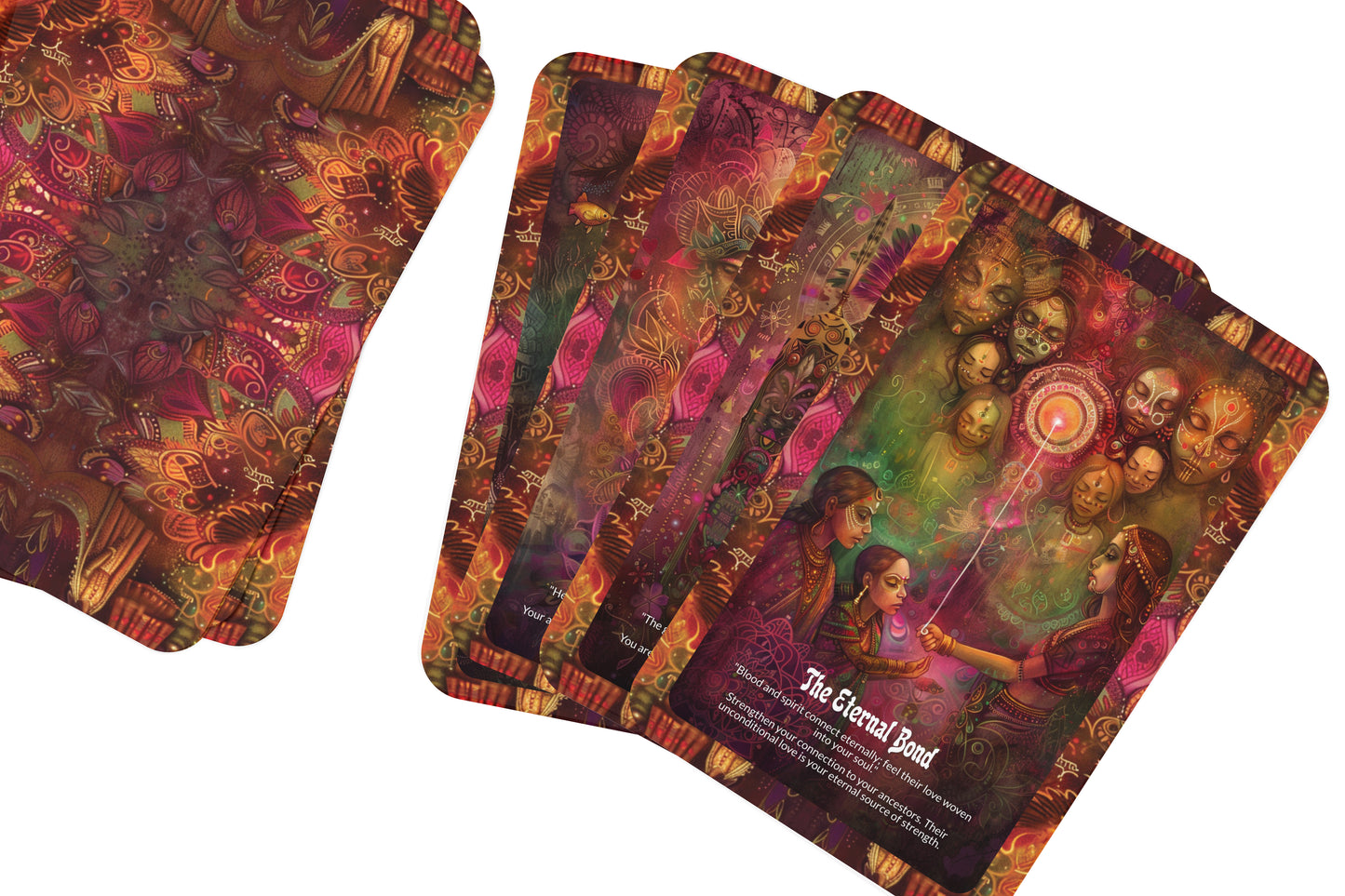 Ancestor's Blessing Oracle Cards – 22 Cards Deck for Ancestral Wisdom, Protection & Spiritual Guidance