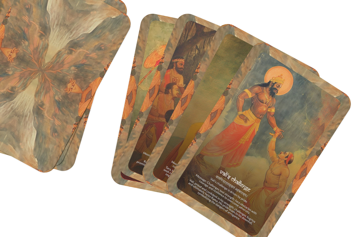 Kiṣkindhā Kāṇḍa Oracle Cards - 22 Cards - Uniting with Hanuman and Sugriva in a quest for loyalty, courage, and alliance.