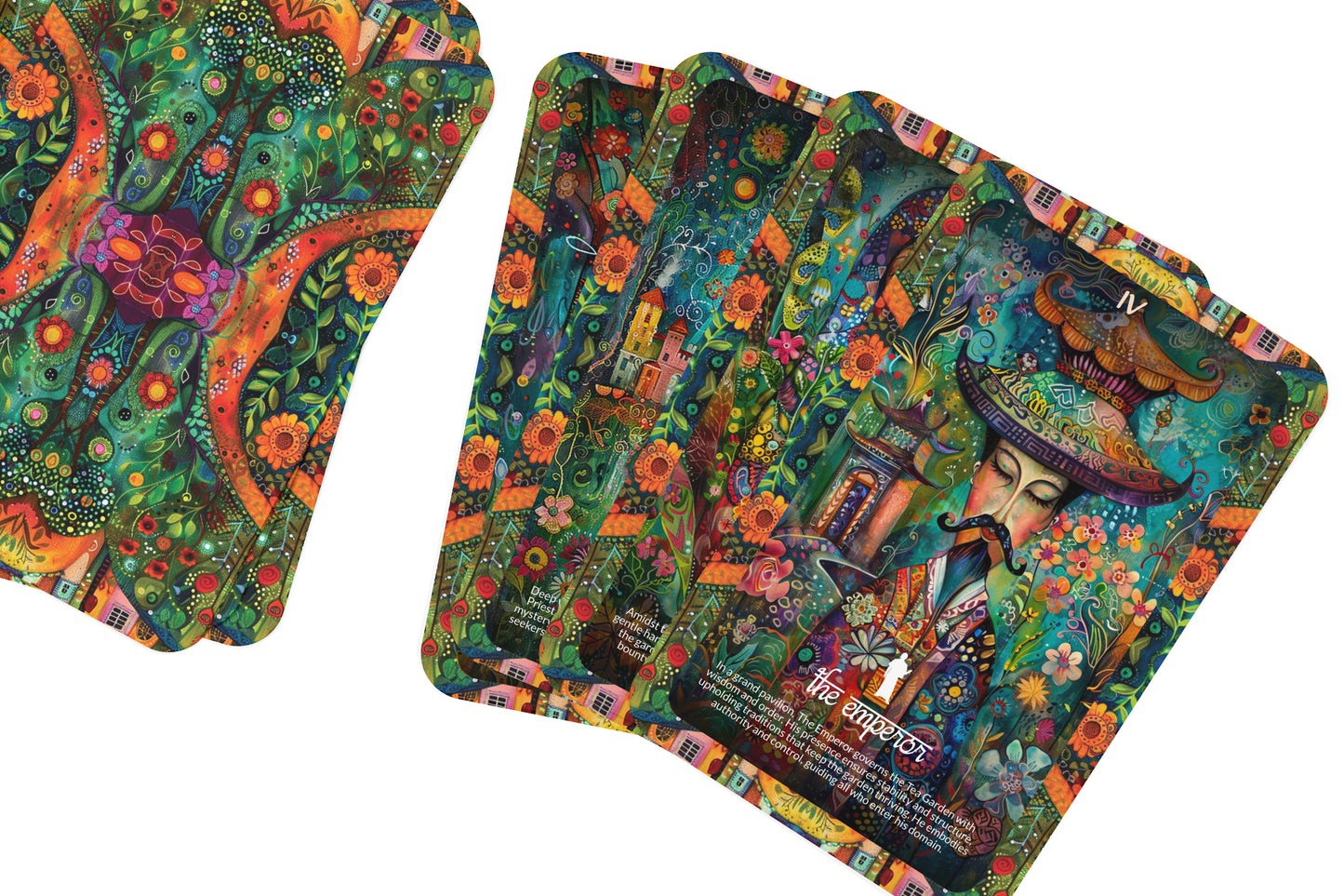 Tea Garden Tarot - Major Arcana - A unique spiritual journey - Sipping serenity and insight amidst the lush tea plantations.