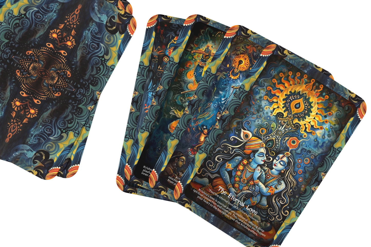 The Eternal Joy of Krishna’s Leela Oracle Cards - 22 Oracle Cards - Embracing the playful and joyous nature of Krishna’s divine Leela.