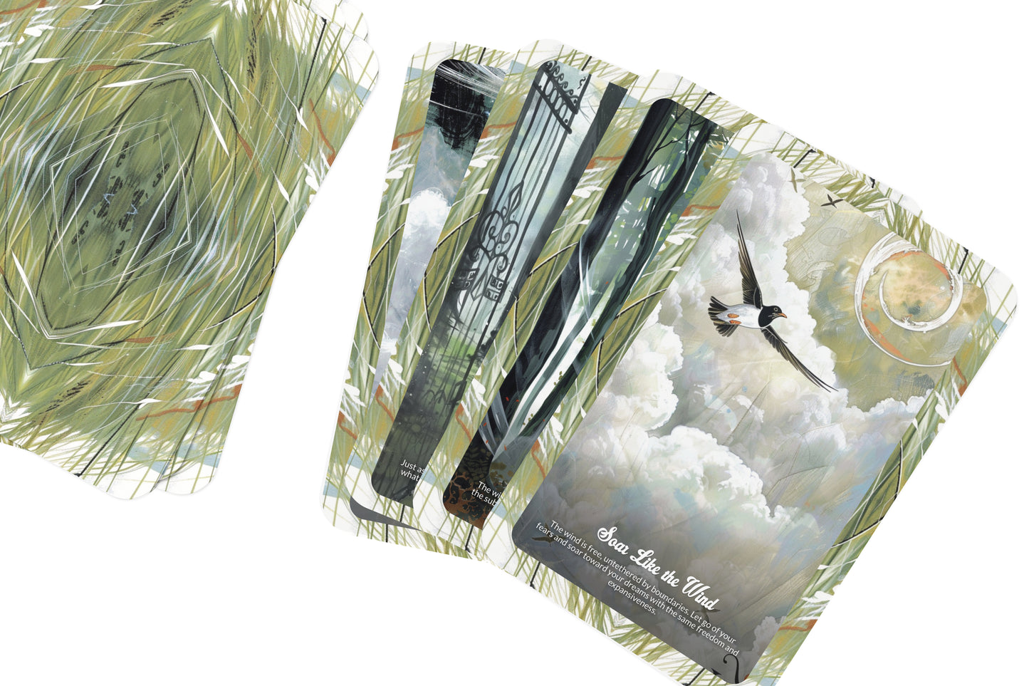 Wind’s Embrace Oracle - 22 Oracle Cards - Flow With Change and the Breath of Life