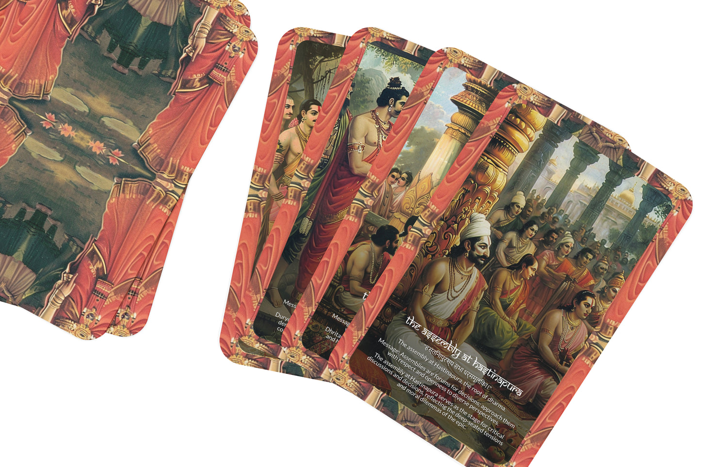 Udyoga Parva Oracle Cards - 22 Cards - Exploring the preparations for war and the complex web of diplomacy.