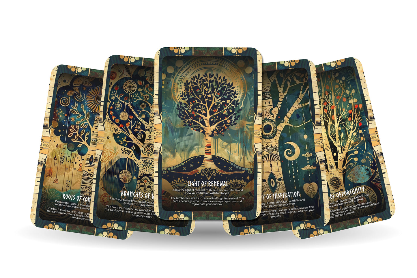 Birch Tree - Renewal's Herald Oracle Deck Cards - Celebrating the cycles of renewal and growth