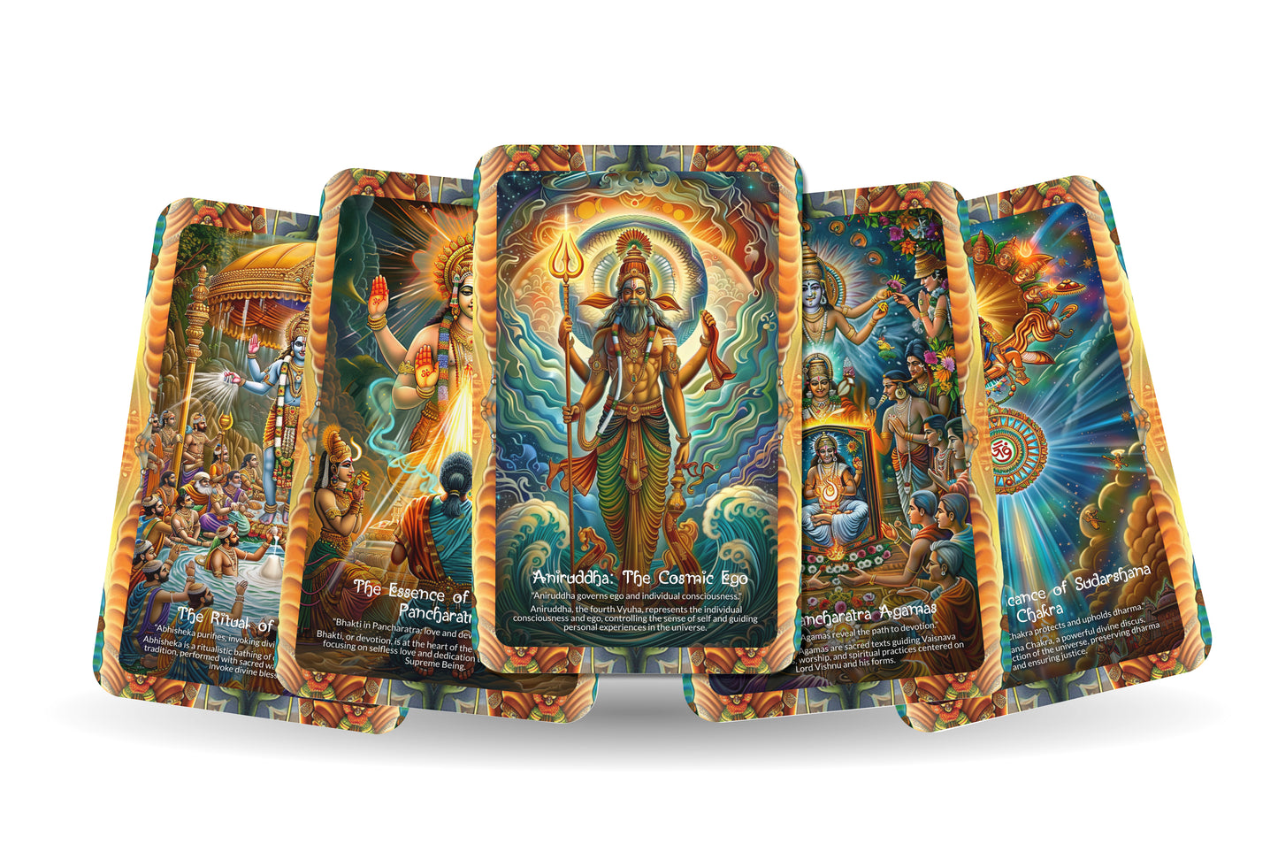 Pancharatra in Vaisnava Oracle Cards - 22 Oracle Cards - Embodying the wisdom of the Pancharatra texts in Vaisnava tradition.