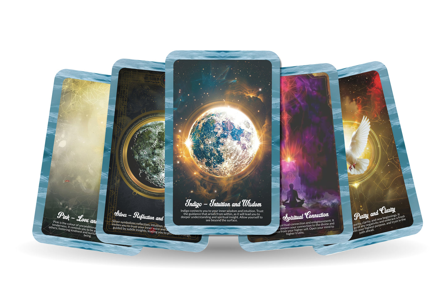 The Language of Colour Oracle - 22 Oracle Cards - Align With Vibrational Healing and Energy