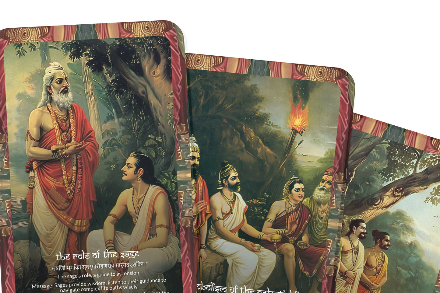 Adi Parva Oracle Cards - 22 Cards - Exploring the origins of creation and the beginnings of the epic Mahabharata.