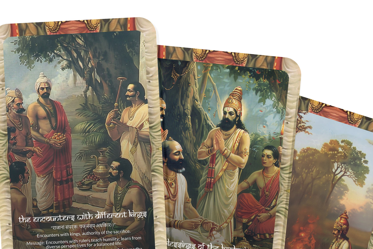 Ashvamedhika Parva Oracle Cards - 22 Cards - Unveiling the significance of the Ashvamedha sacrifice and its spiritual meaning.