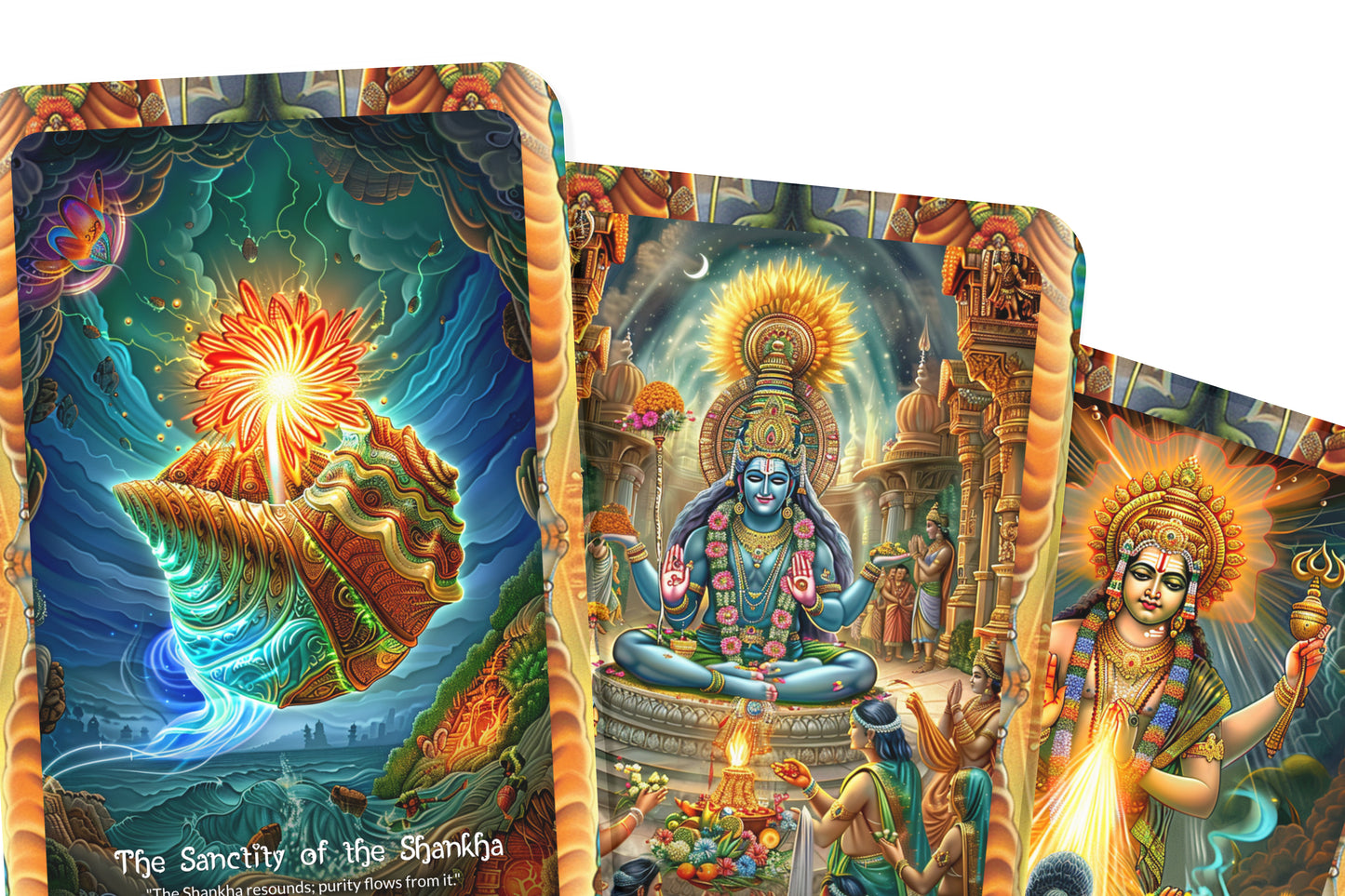 Pancharatra in Vaisnava Oracle Cards - 22 Oracle Cards - Embodying the wisdom of the Pancharatra texts in Vaisnava tradition.