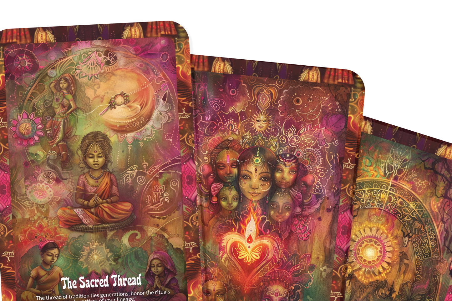 Ancestor's Blessing Oracle Cards – 22 Cards Deck for Ancestral Wisdom, Protection & Spiritual Guidance