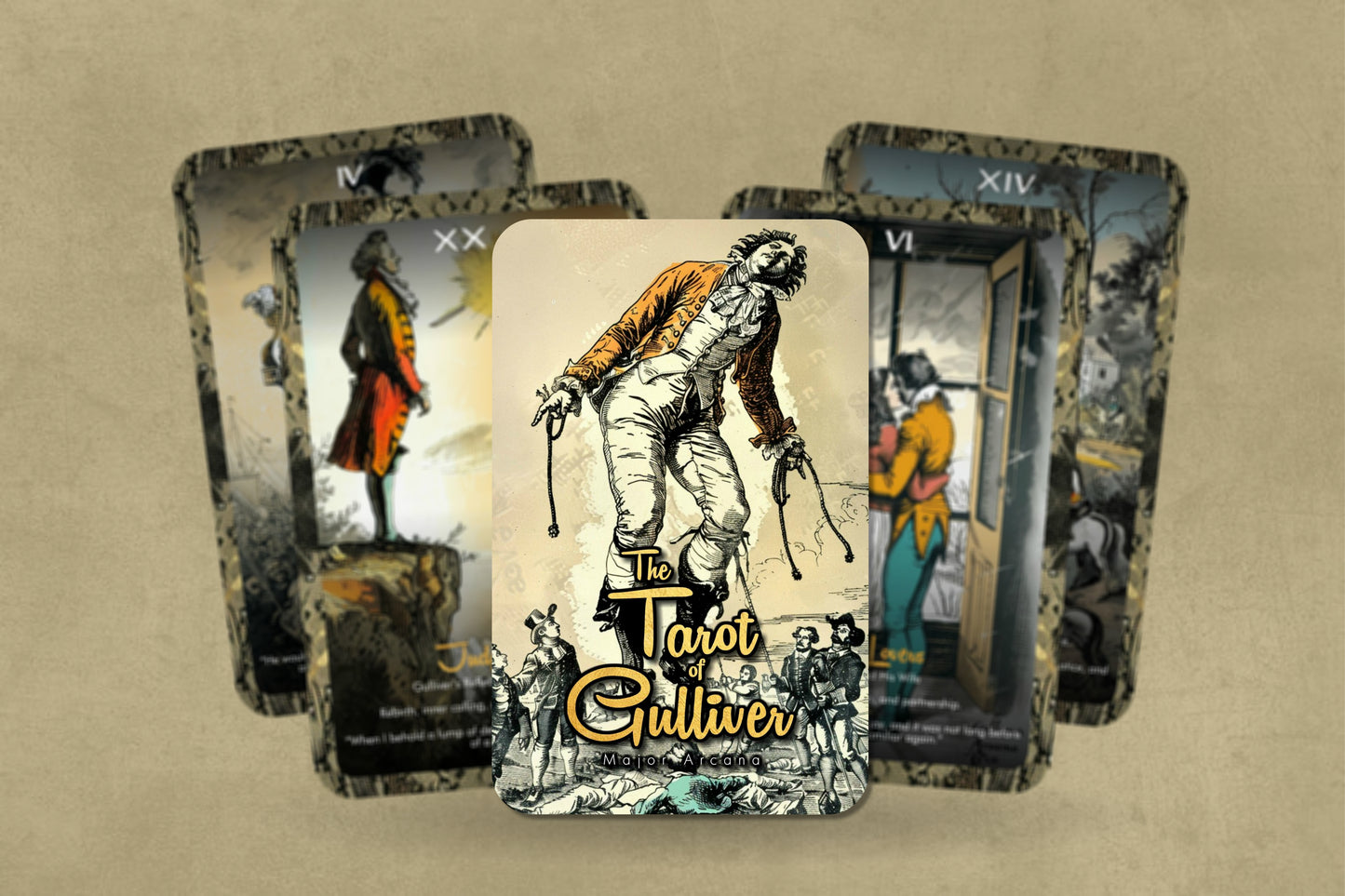 The Tarot of Gulliver - 22 Major Arcana - Divination tools - Draws inspiration from Jonathan Swift's Gulliver's Travels