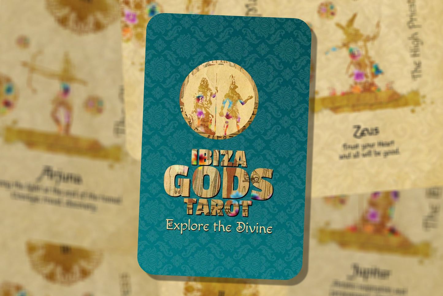 Ibiza Gods Tarot - Major Arcana - Fortune Telling - Divination tools - Tarot Gift - Tarot Box - Illustrated Cards - Tarot Deck - Male Gods