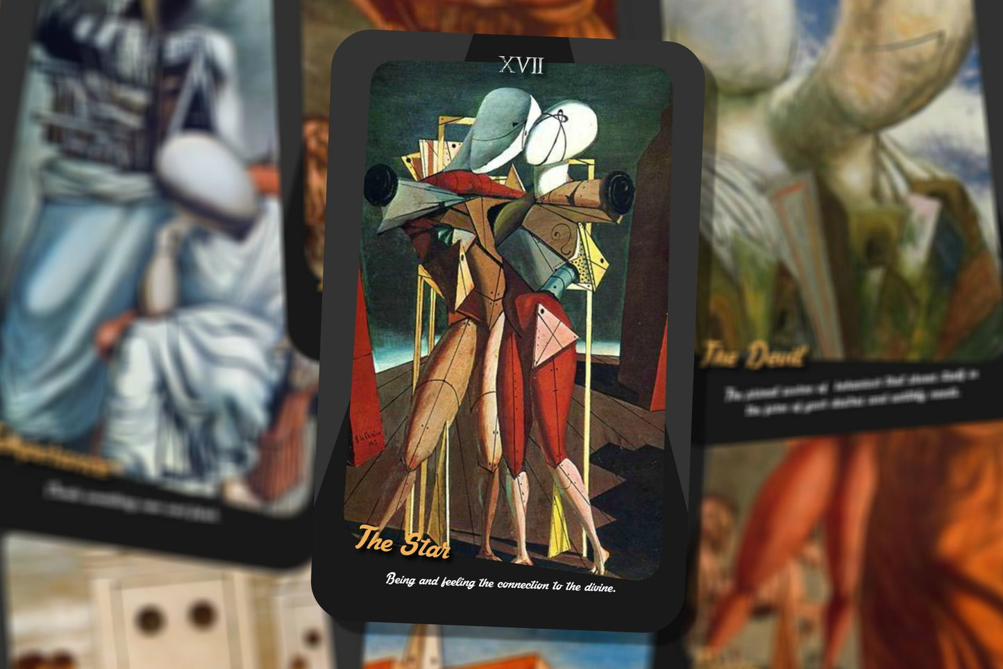 Surrealism Tarot - Giorgio de Chirico - Major Arcana - cards - Tarot Deck - Fortune Telling - Divination tools - Tarot Gift - Fine art Cards