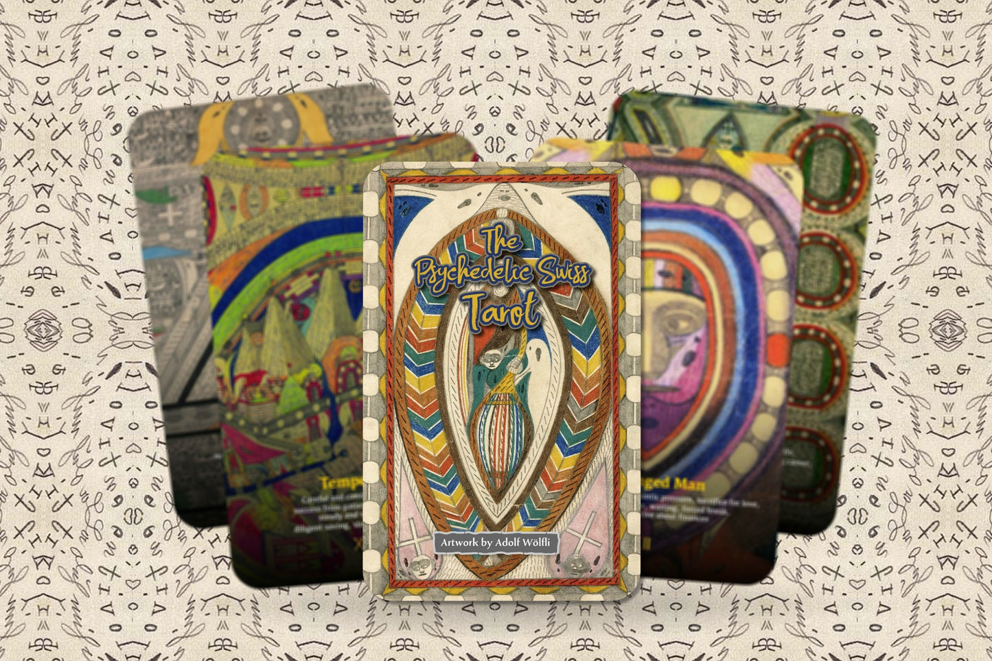 The Psychedelic Swiss Tarot - Major Arcana - Adolf Wölfli - Tarot Deck - Fortune Telling - Divination tools - Tarot Gift - Illustrated Cards