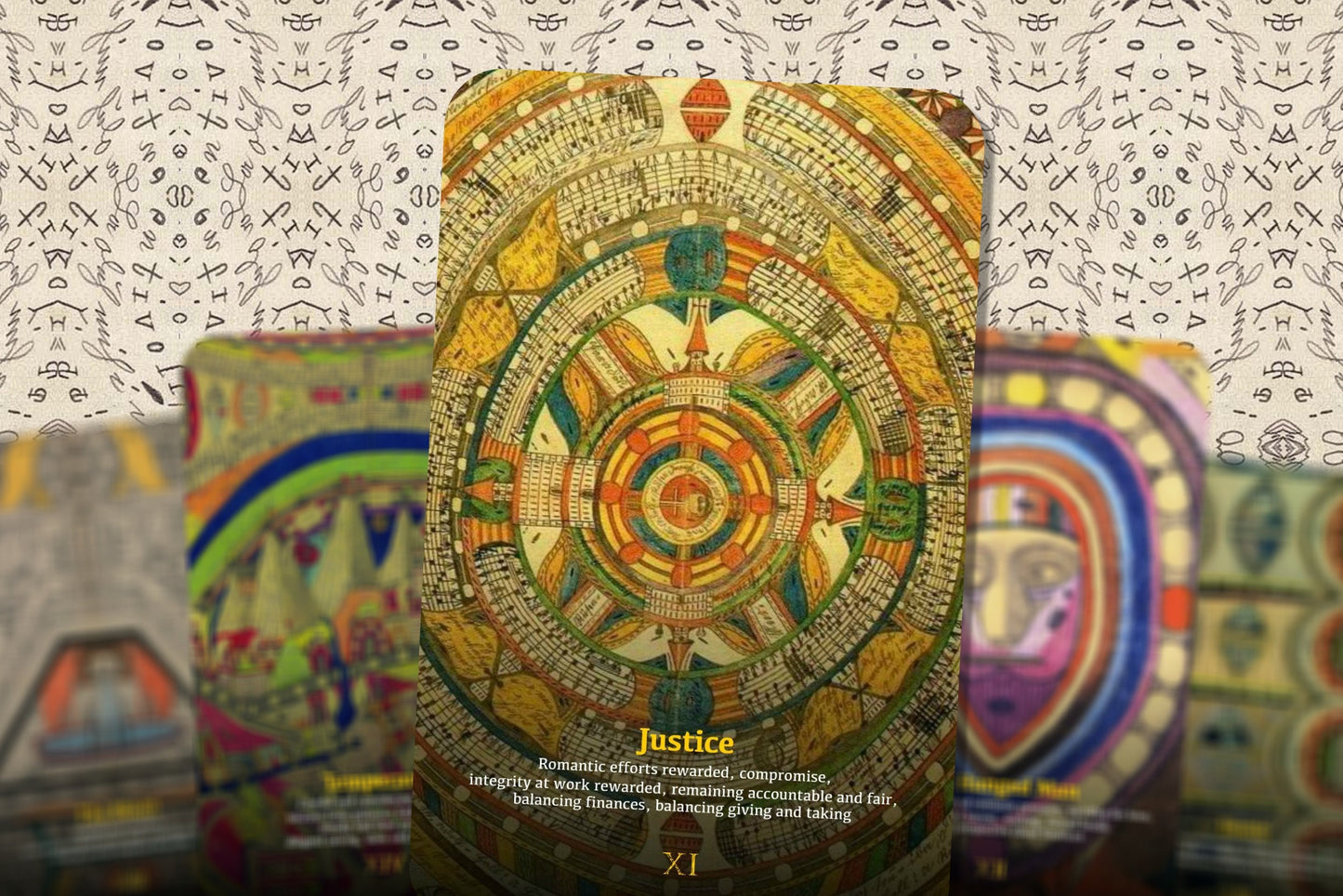 The Psychedelic Swiss Tarot - Major Arcana - Adolf Wölfli - Tarot Deck - Fortune Telling - Divination tools - Tarot Gift - Illustrated Cards