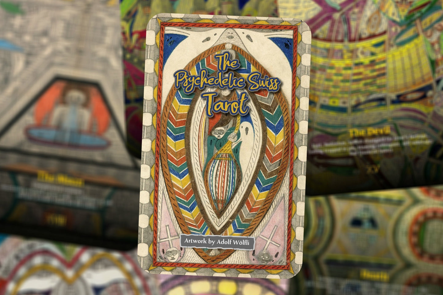 The Psychedelic Swiss Tarot - Major Arcana - Adolf Wölfli - Tarot Deck - Fortune Telling - Divination tools - Tarot Gift - Illustrated Cards