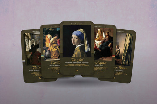 The Tarot of Vermeer - Major Arcana - Baroque Tarot - Tarot Deck - Fortune Telling - Divination tools - Tarot Gift - Illustrated Cards