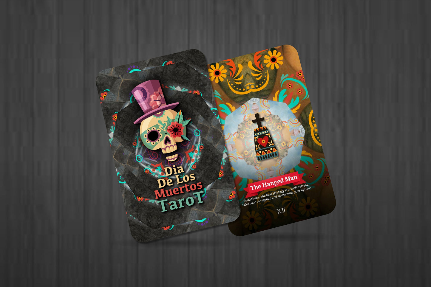 Dia De Los Muertos Tarot - Major Arcana - The Day of the Dead Tarot  - Tarot Deck - Fortune Telling - Divination tools - Illustrated Cards