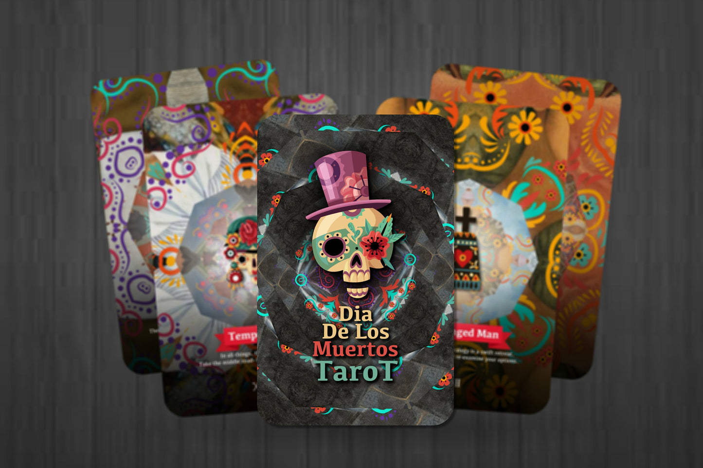 Dia De Los Muertos Tarot - Major Arcana - The Day of the Dead Tarot  - Tarot Deck - Fortune Telling - Divination tools - Illustrated Cards