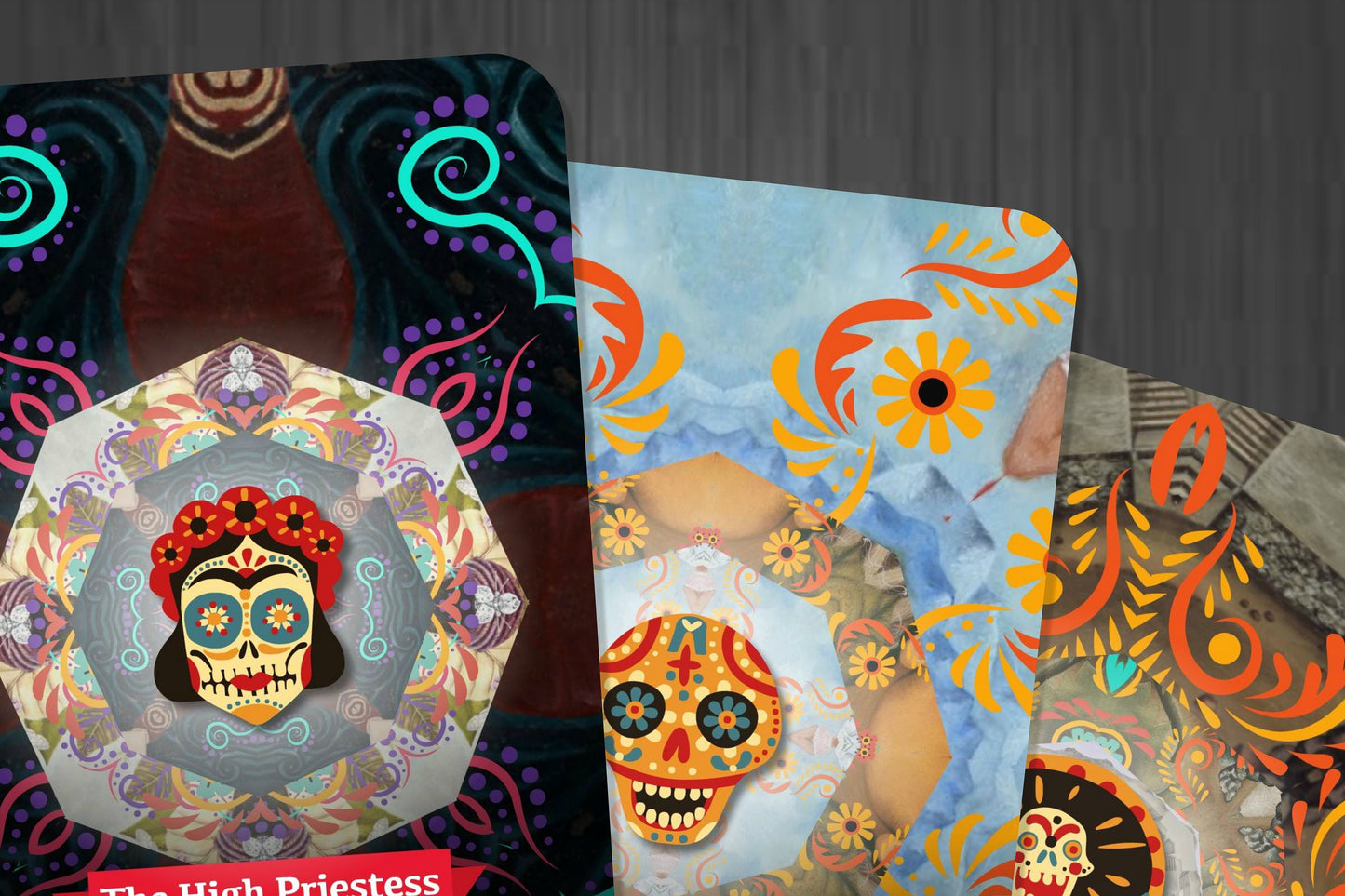 Dia De Los Muertos Tarot - Major Arcana - The Day of the Dead Tarot  - Tarot Deck - Fortune Telling - Divination tools - Illustrated Cards