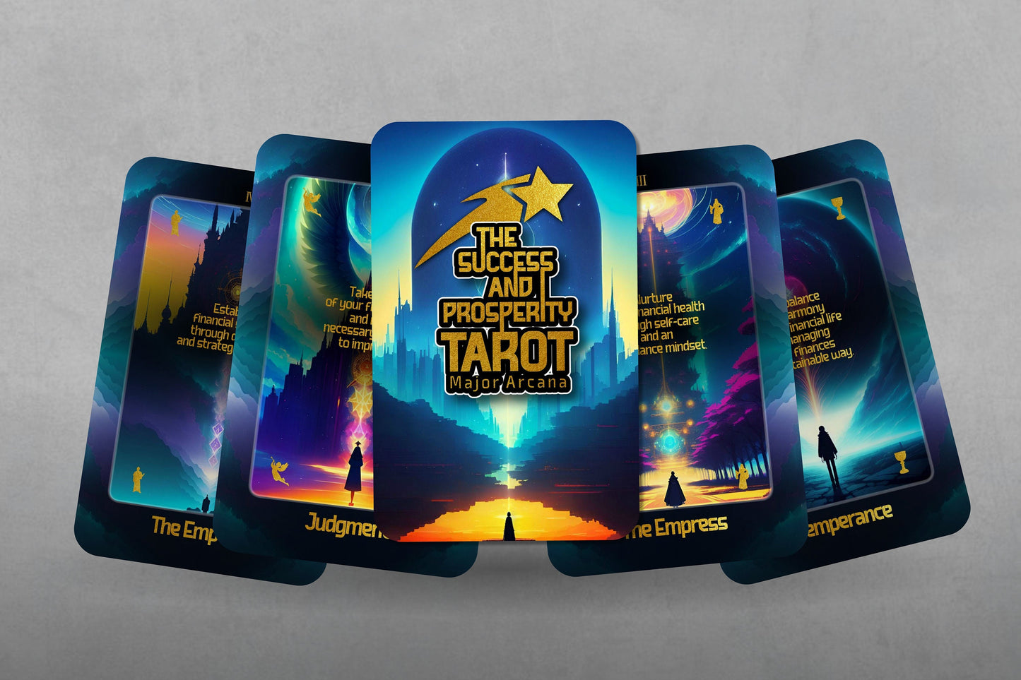 The Success and Prosperity Tarot - Major Arcana - Success Tarot - Tarot Deck - Fortune Telling - Divination tools - Tarot Gift - Tarot Cards