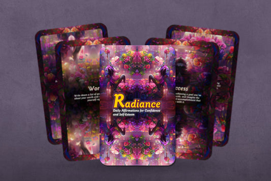 Radiance - Daily Affirmations for Confidence and Self-Esteem - Affirmations card - Divination tools - Affirmation Deck - Practice