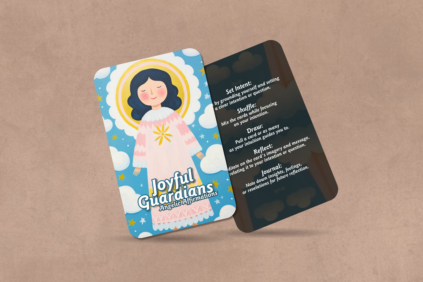 Joyful Guardians - Angelic Affirmations - Cards - Angels Oracle - angels Cards - Fortune Telling - Divination tools - Oracle cards