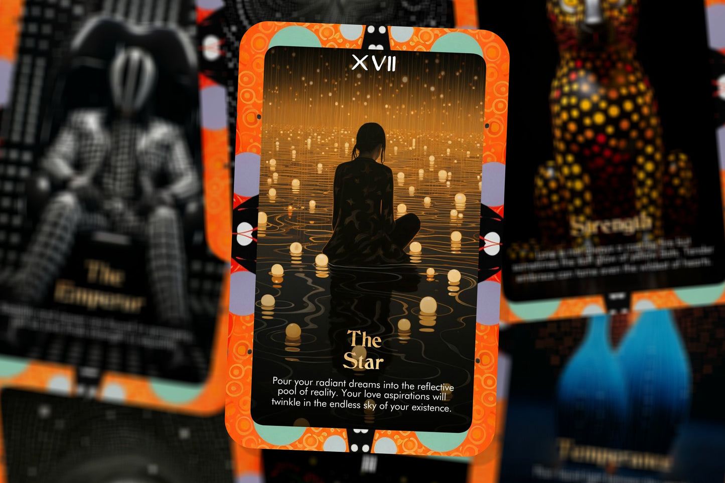 Love in the Fifth Dimension - Major Arcana Tarot - inspired by Yayoi Kusama Tarot Deck - Fortune Telling - Divination tools - Tarot Gift