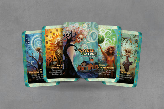 Sacred Nature - A Goddess Oracle Deck - 24 cards - Oracle Cards - Oracle Deck - Fortune Telling - Divination tools