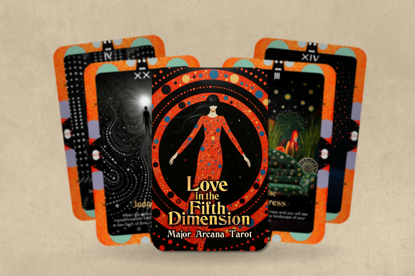 Love in the Fifth Dimension - Major Arcana Tarot - inspired by Yayoi Kusama Tarot Deck - Fortune Telling - Divination tools - Tarot Gift